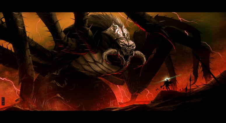 Ungoliant_and_Melkor_by_rubendevela