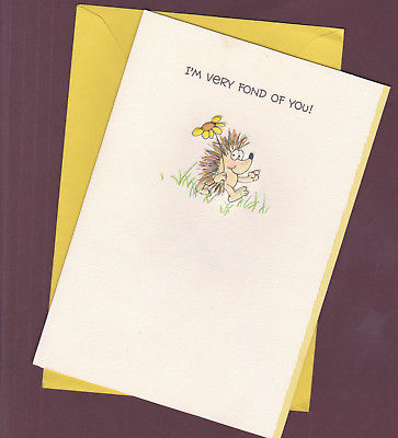 VTG-1980s-Hillary-Hedgehog-Greeting-Card-Very-Fond